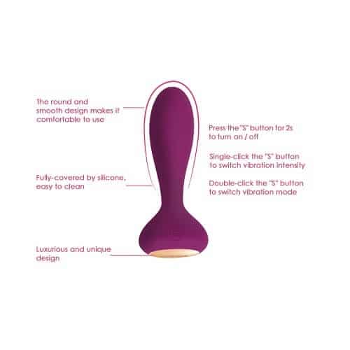 Svakom Julie Remote Control Anal Plug
