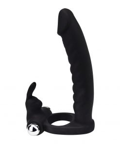 Loving Joy Double Fun Vibrating Rabbit Double Penetration Strap-On