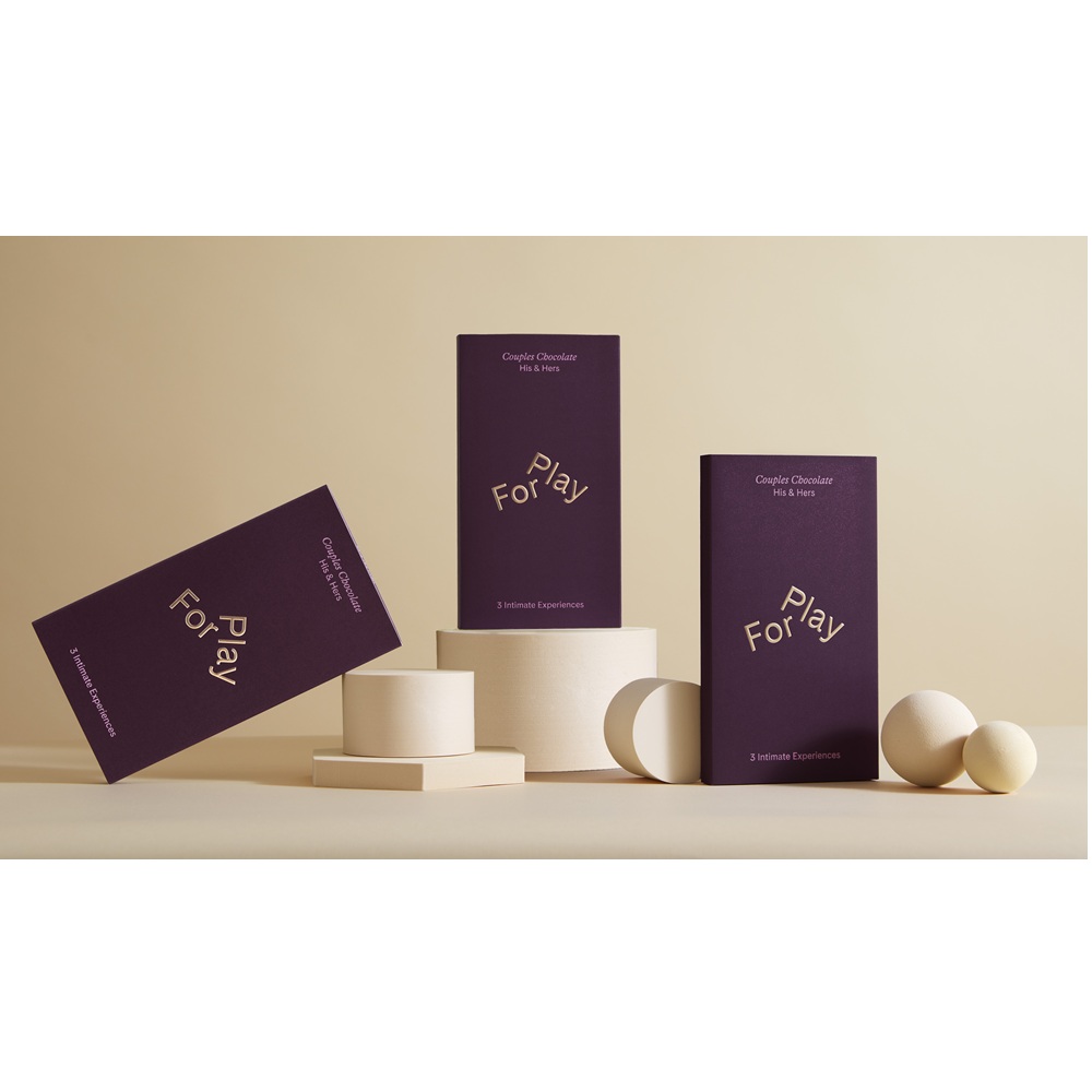 For Play His & Hers Couples Chocolates - Milk Chocolate Edition