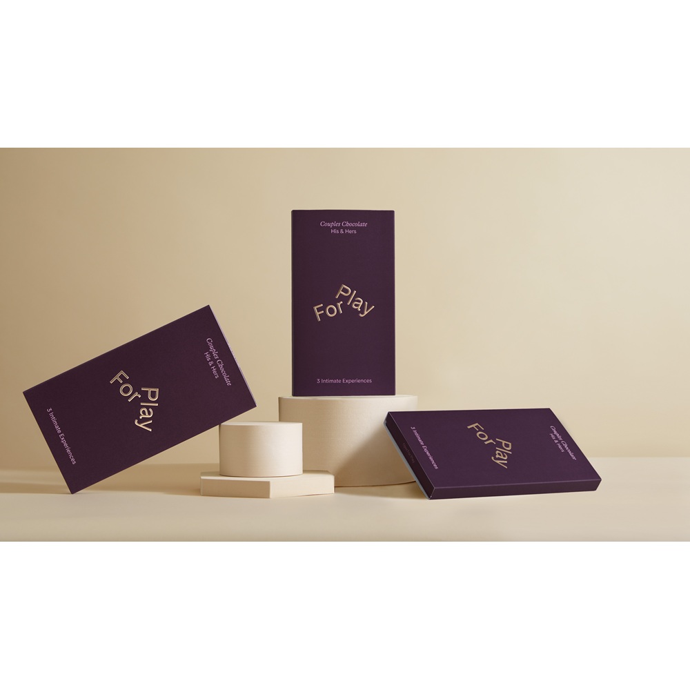 For Play His & Hers Couples Chocolates - Milk Chocolate Edition