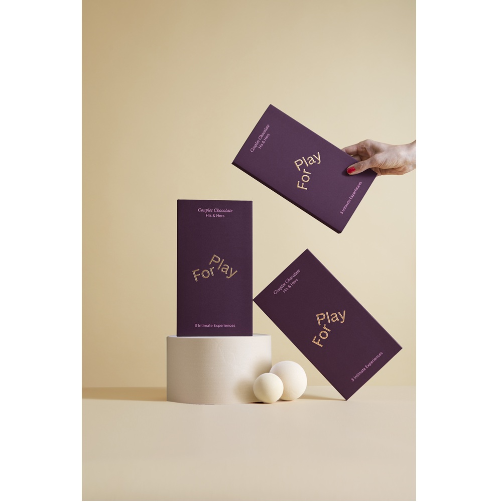 For Play His & Hers Couples Chocolates - Milk Chocolate Edition