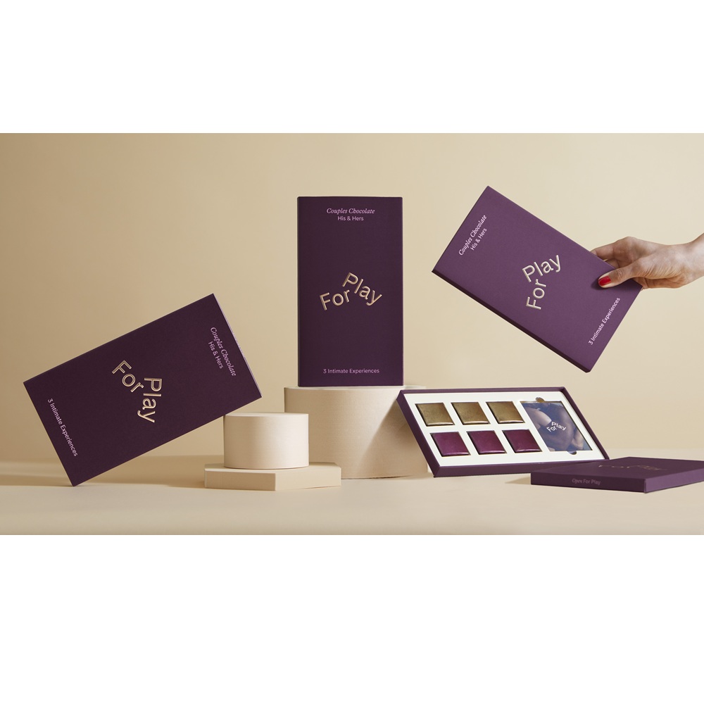 For Play His & Hers Couples Chocolates - Milk Chocolate Edition