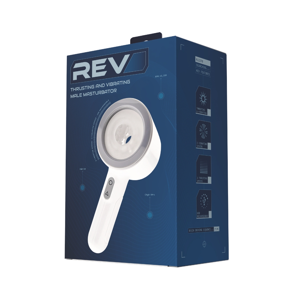 REV Thrusting and Vibrating Male Masturbator