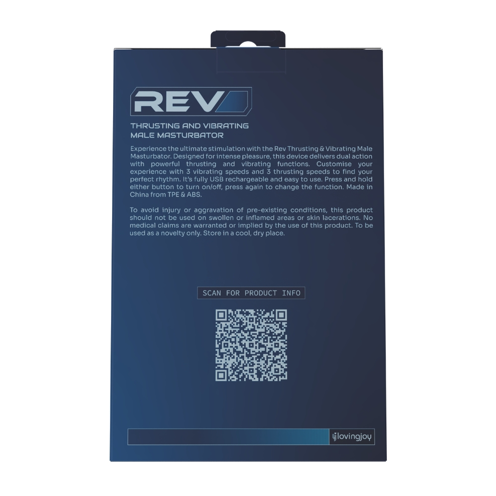 REV Thrusting and Vibrating Male Masturbator
