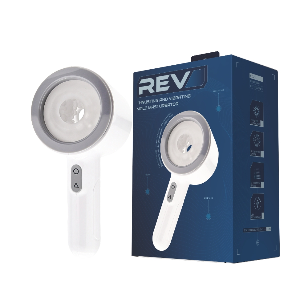 REV Thrusting and Vibrating Male Masturbator