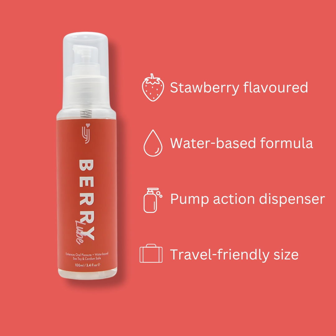 Loving Joy Strawberry Flavoured Lubricant 100ml - Wicked Sex Toys